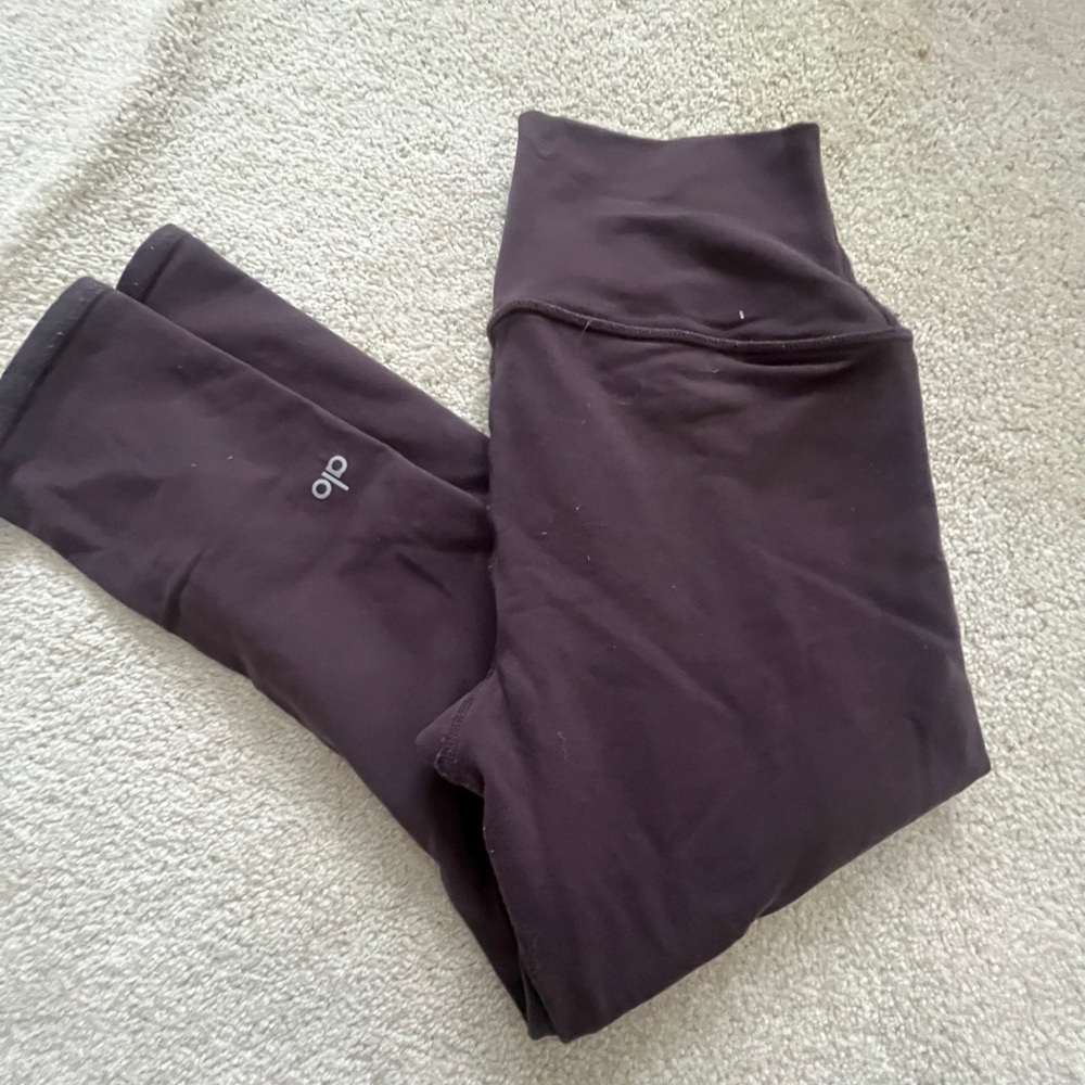 ALO Yoga Purple Brown Leggings
